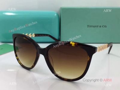 AAA Replica T I F F I N Y Brown Sunglasses - Fashion Sunglasses for Ladies